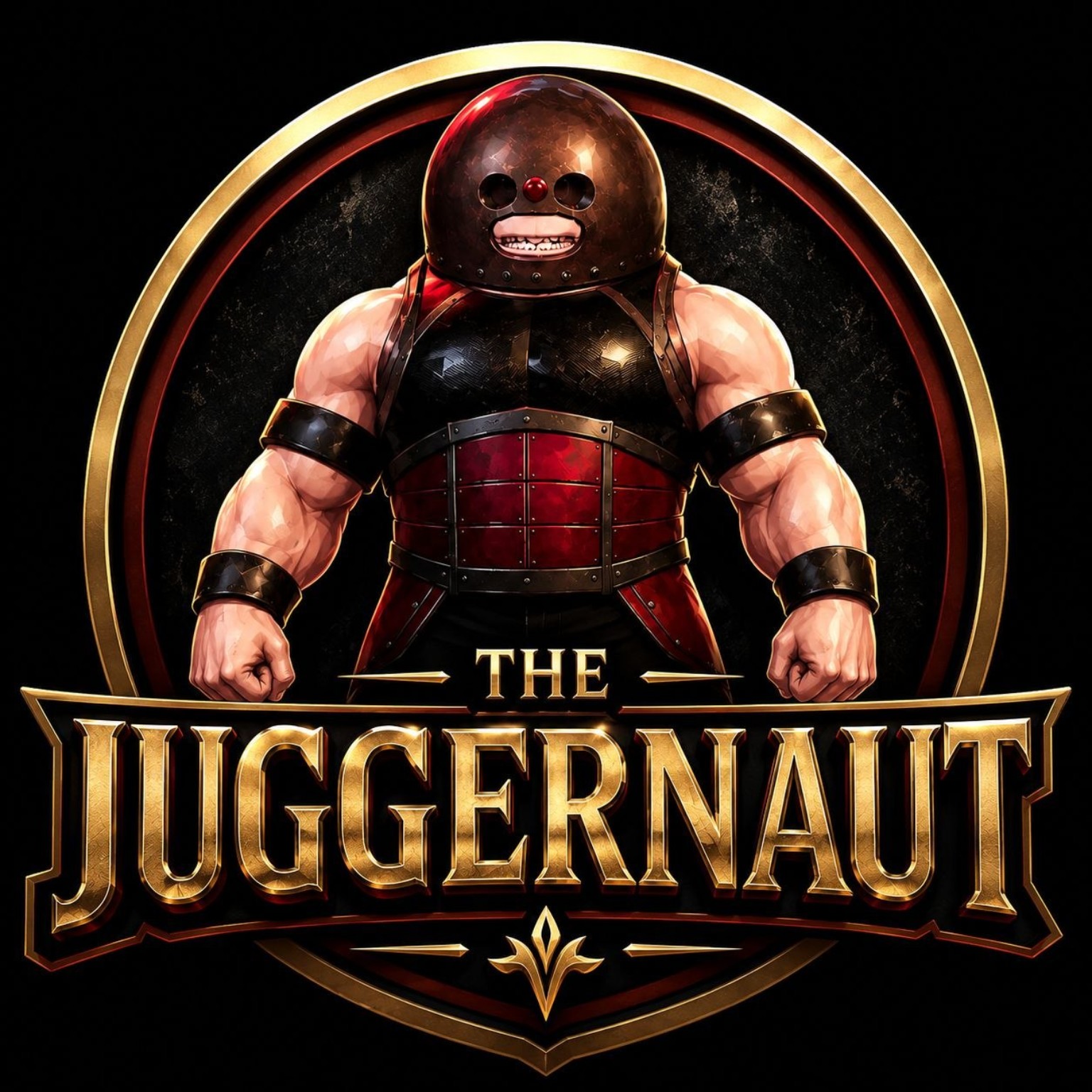 The Juggernaut armored character emblem